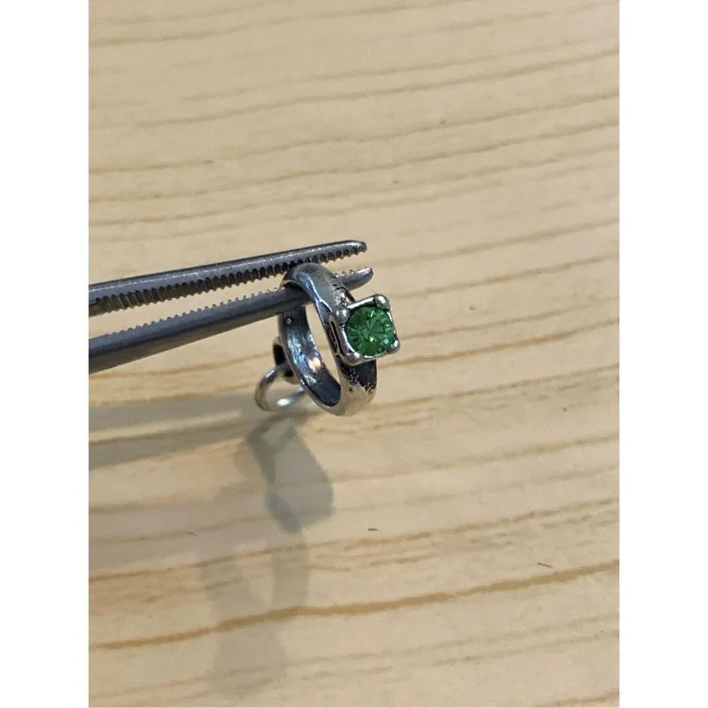 August Birthstone Ring Sterling Silver Jewelry Charm #birthday